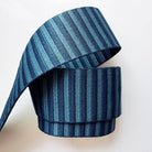 Navy Blue Jacquard Woven Webbing 2" Wide, Sold Per Yard. - Boho Fabrics - Bag Making Supplies