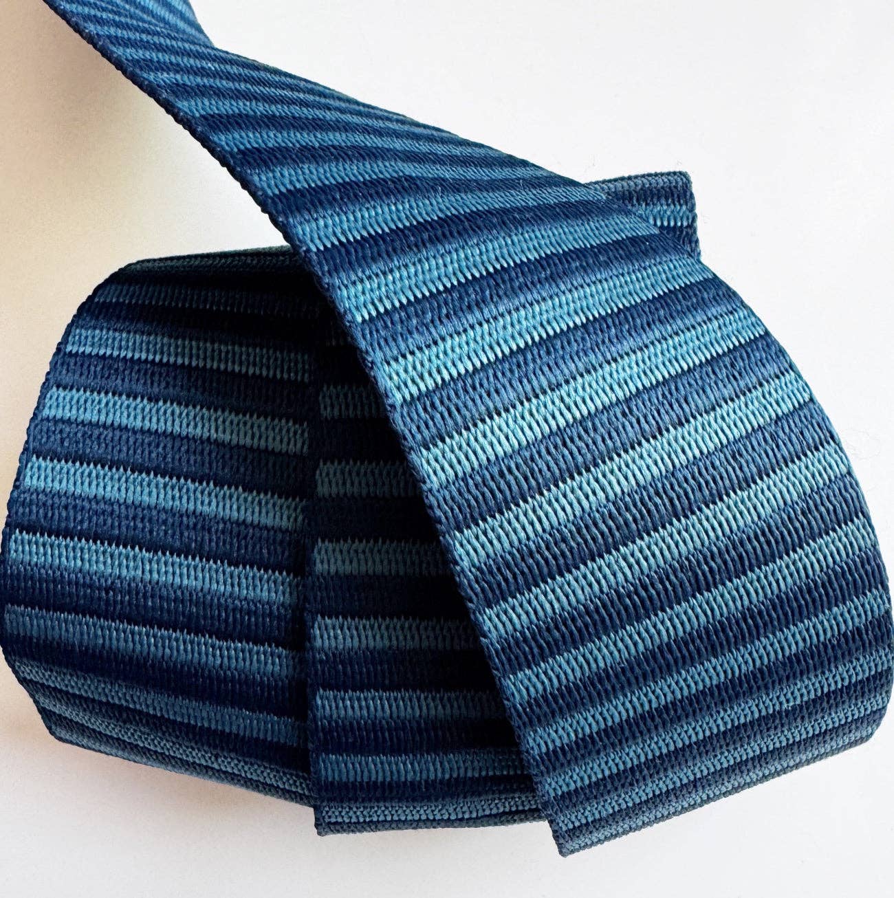 Navy Blue Jacquard Woven Webbing 2" Wide, Sold Per Yard. - Boho Fabrics - Bag Making Supplies
