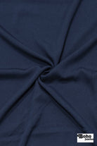 Navy Blue, Rayon Crepe Woven Fabric - Boho Fabrics - Crepe, Woven
