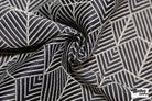 Navy Blue & White Geometric Chevron Diamond Upholstery Woven Fabric - Boho Fabrics - Home Dec. & Upholstery Fabric