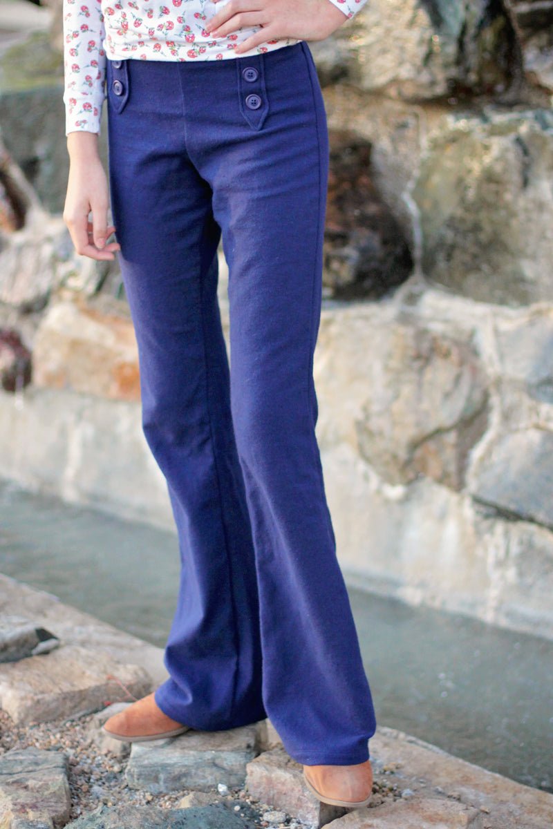 Navy Brushed, Twill Woven Fabric - Boho Fabrics - Twill, Woven