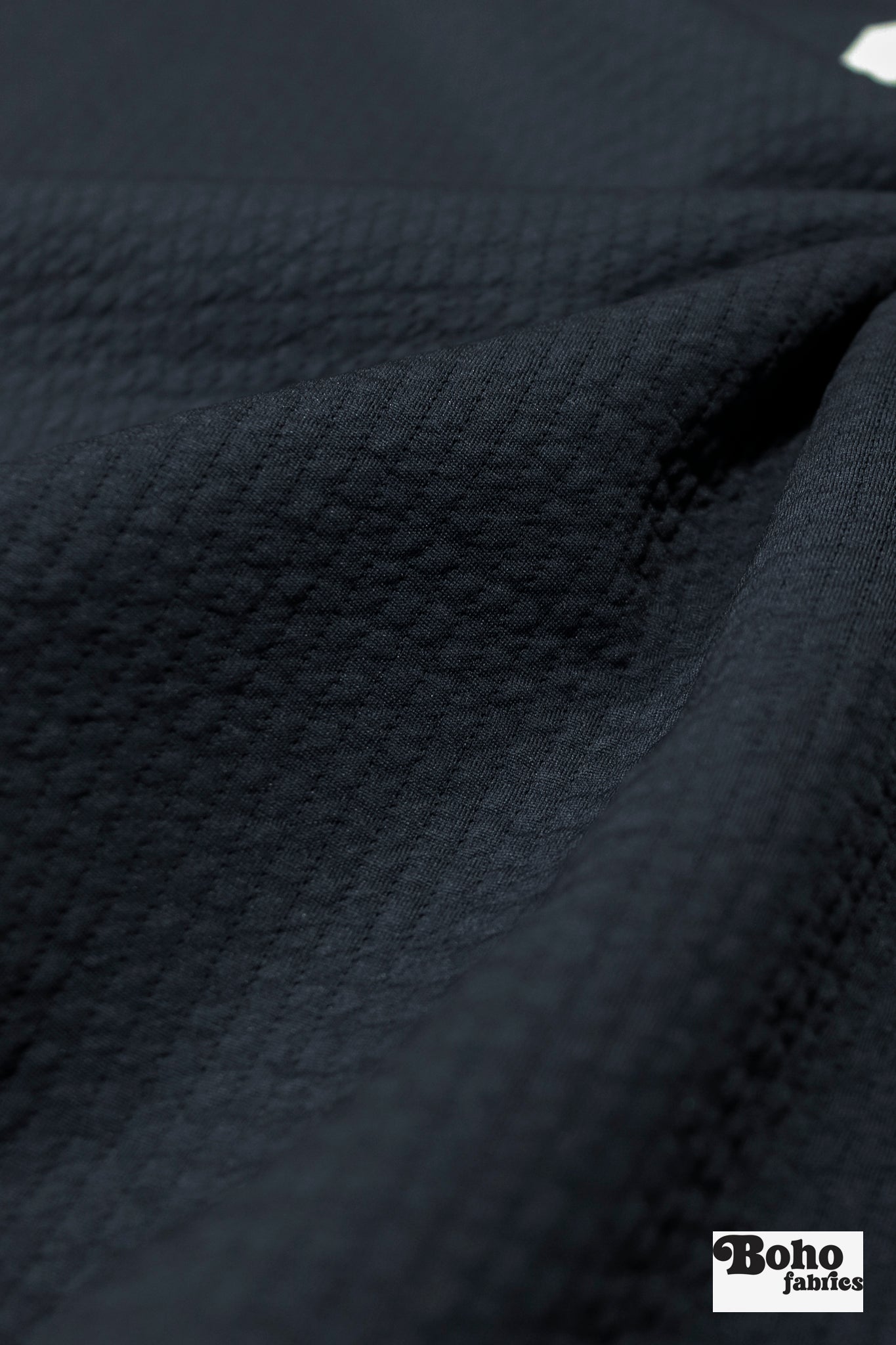 Navy Polartec Power Air. Insulating Eco - Friendly, Performance Knit Fabric - Boho Fabrics - Performance Fabrics
