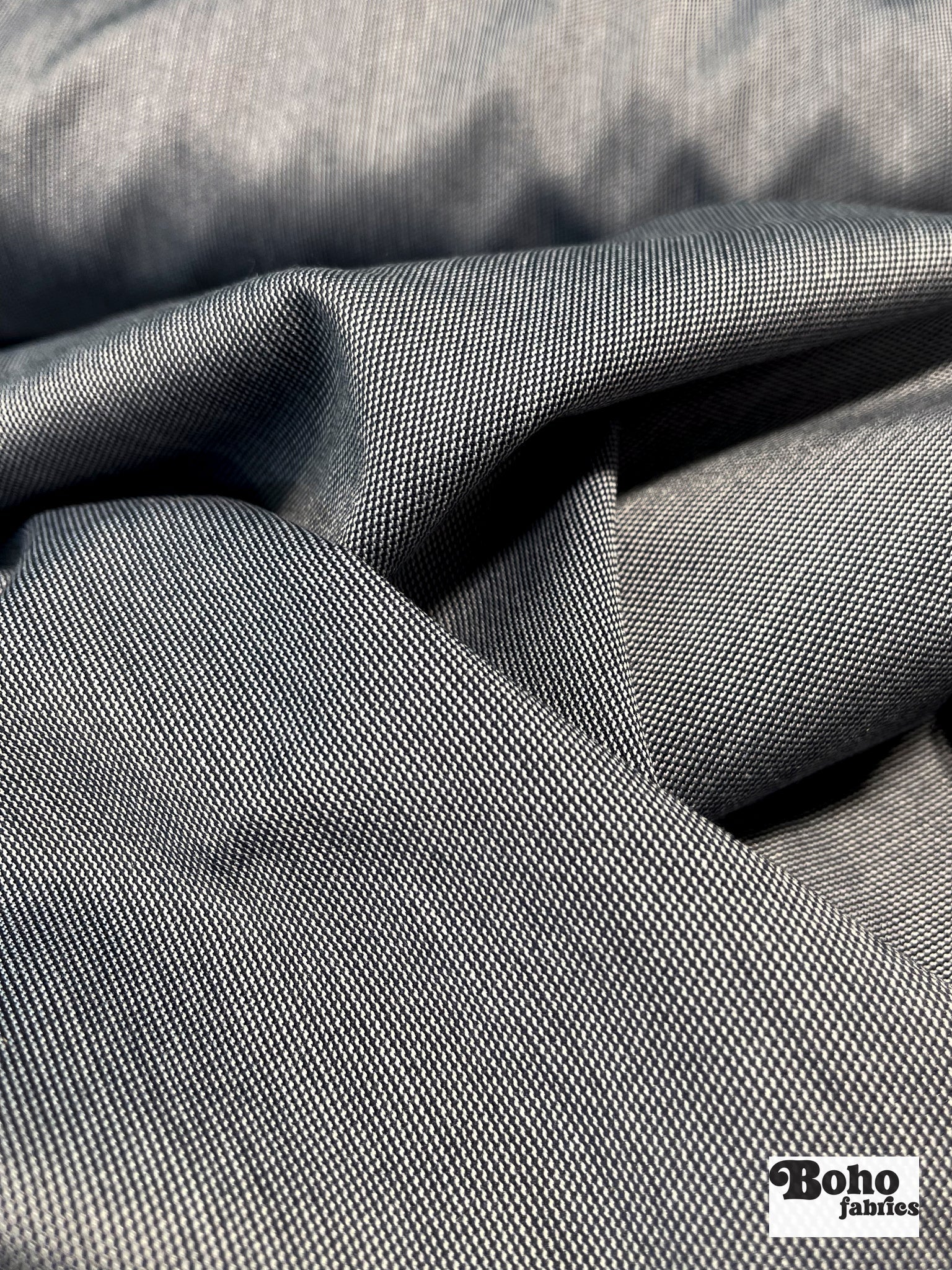 Navy Stretch Woven Fabric - Boho Fabrics - Stretch Woven Fabric