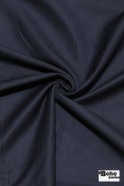 Navy, Twill Wool Suiting Woven Fabric - Boho Fabrics - Woven, Fabric