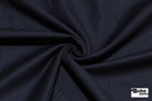 Navy, Twill Wool Suiting Woven Fabric - Boho Fabrics - Woven, Fabric