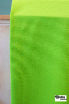 Neon Green, Polartec Power Air. Insulating Performance Knit Fabric - Boho Fabrics - Performance Fabrics
