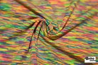 Neon Rainbow, Striated Athletic Knit Fabric - Boho Fabrics - Athletic Knit Fabric