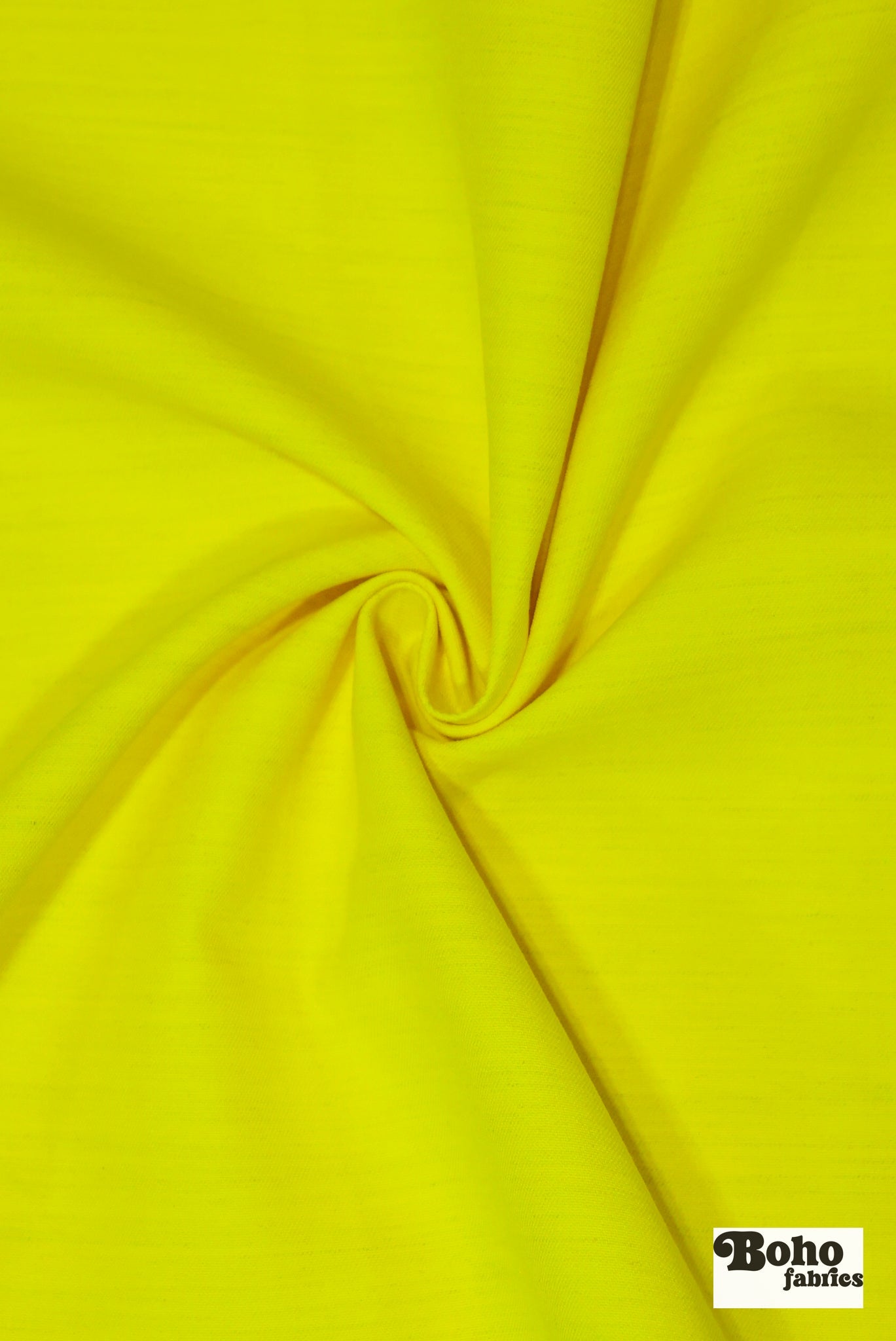 Neon Yellow, Solid Canvas Woven Fabric - Boho Fabrics - Canvas Fabric