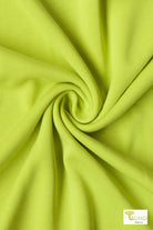 Neon Yellow, Solid Cupro Knit Fabric - Boho Fabrics - Cupro, Knit Fabric