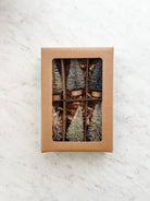 Neutral Bottle Brush Trees - Set of 6 - Boho Fabrics - 