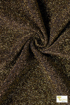New Years Eve, Gold/Black lurex Lurex Knit. Special Occasion Fabric - Boho Fabrics