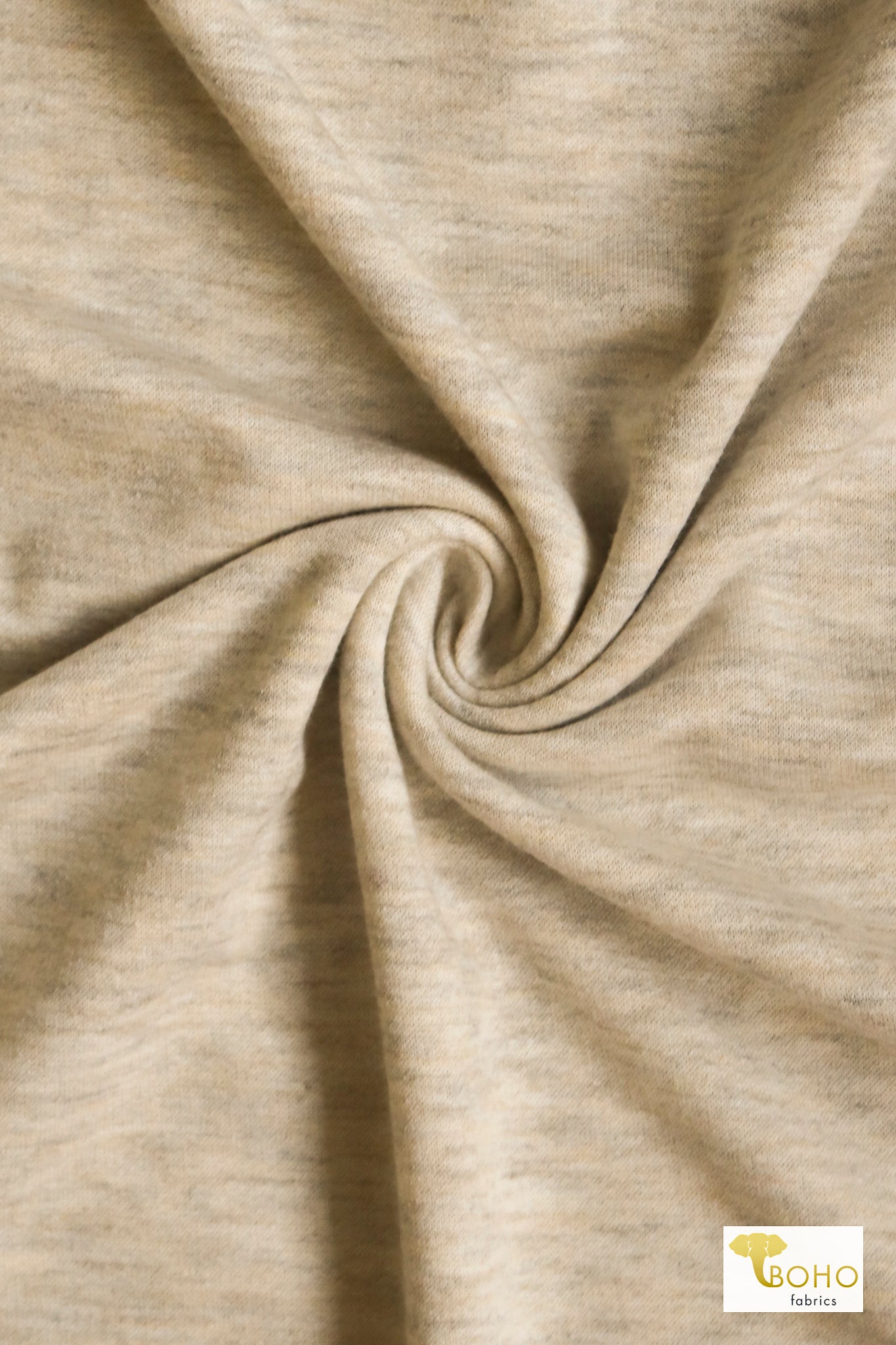 Oatmeal, Baby French Terry Knit Fabric - Boho Fabrics