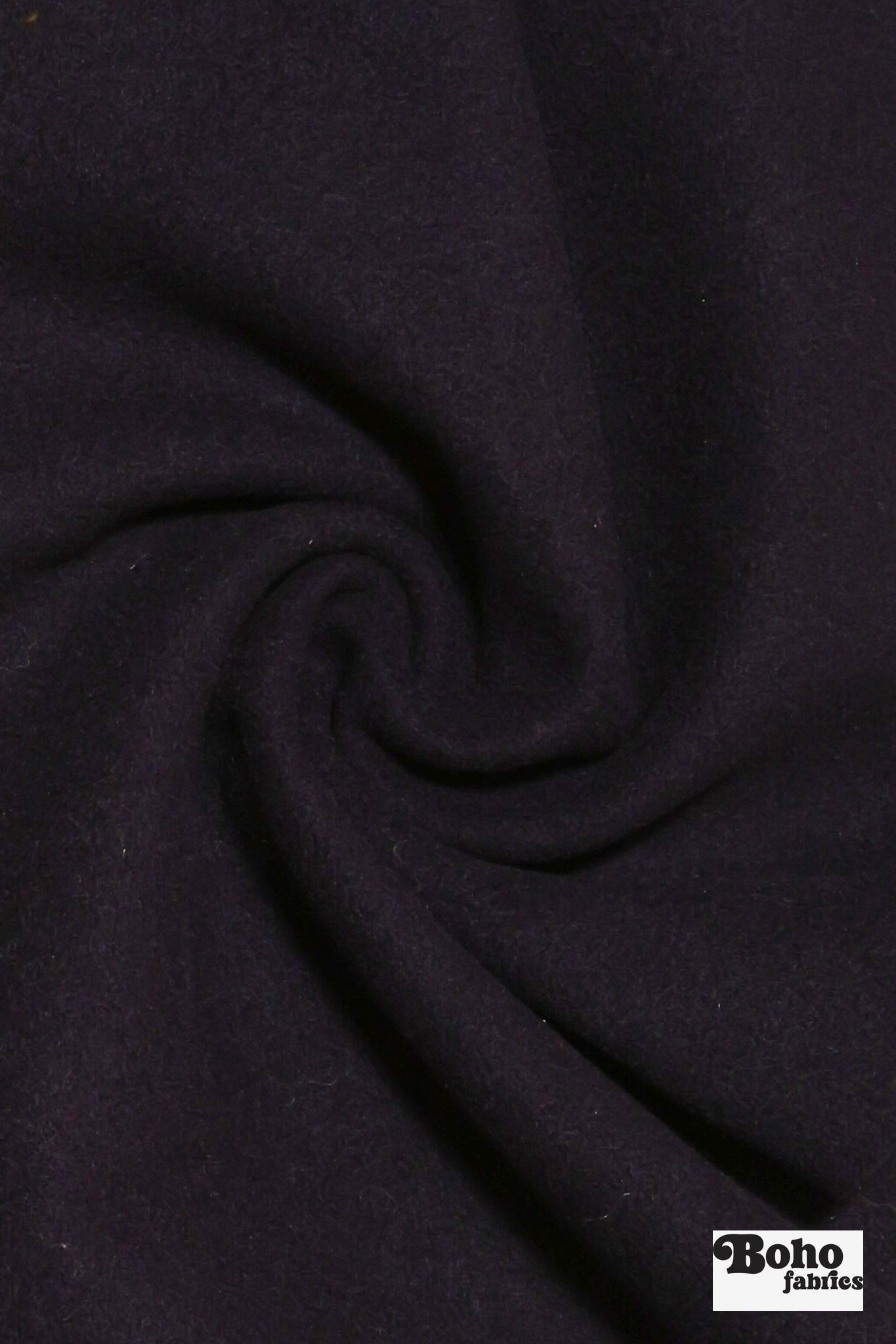 Obsidian Violet Wool Coating Woven Fabric - Boho Fabrics - Wool Coating, Woven