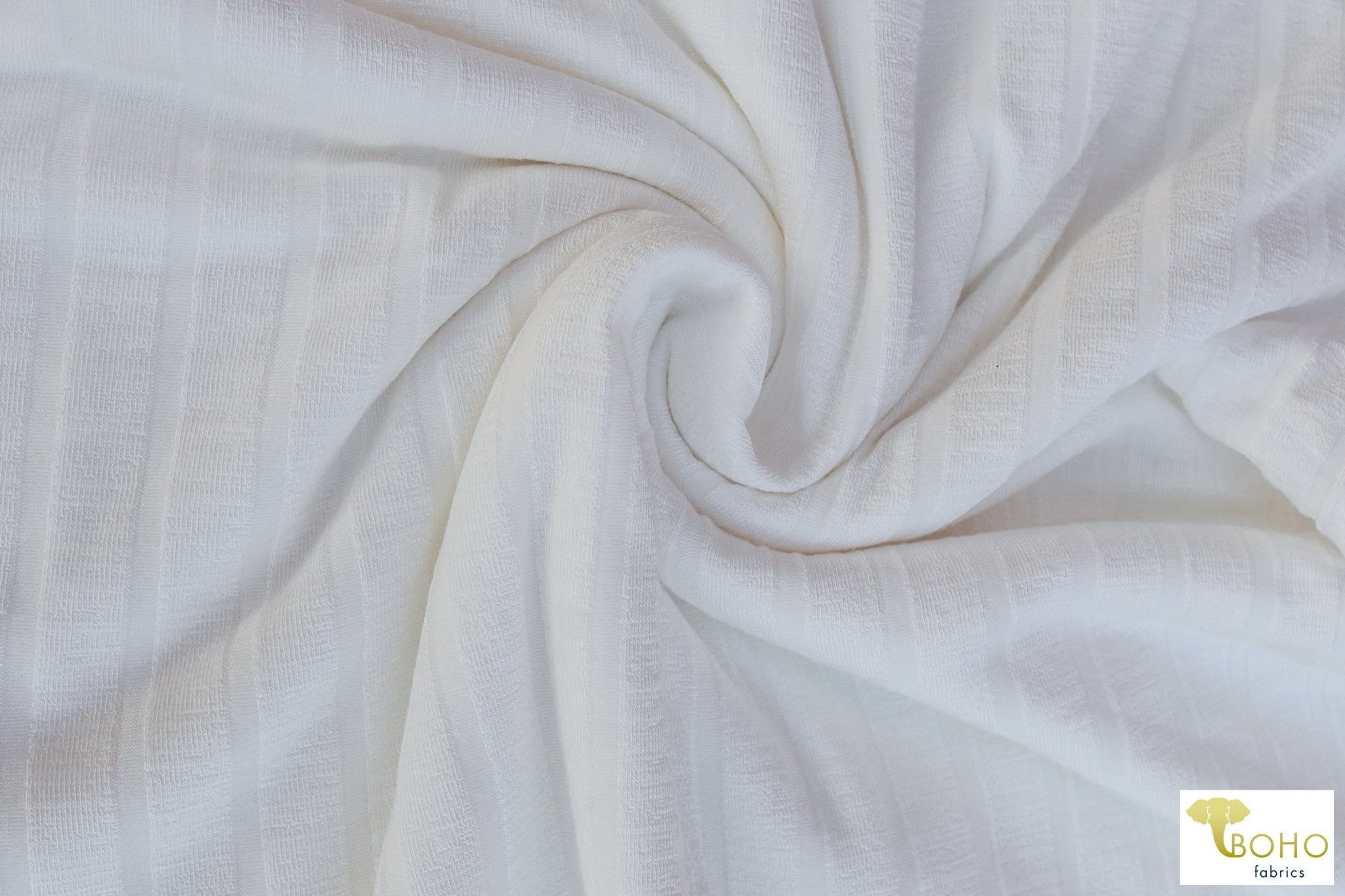 Off-White 9x4. Ribbed Knit. RIB-116 - Boho Fabrics