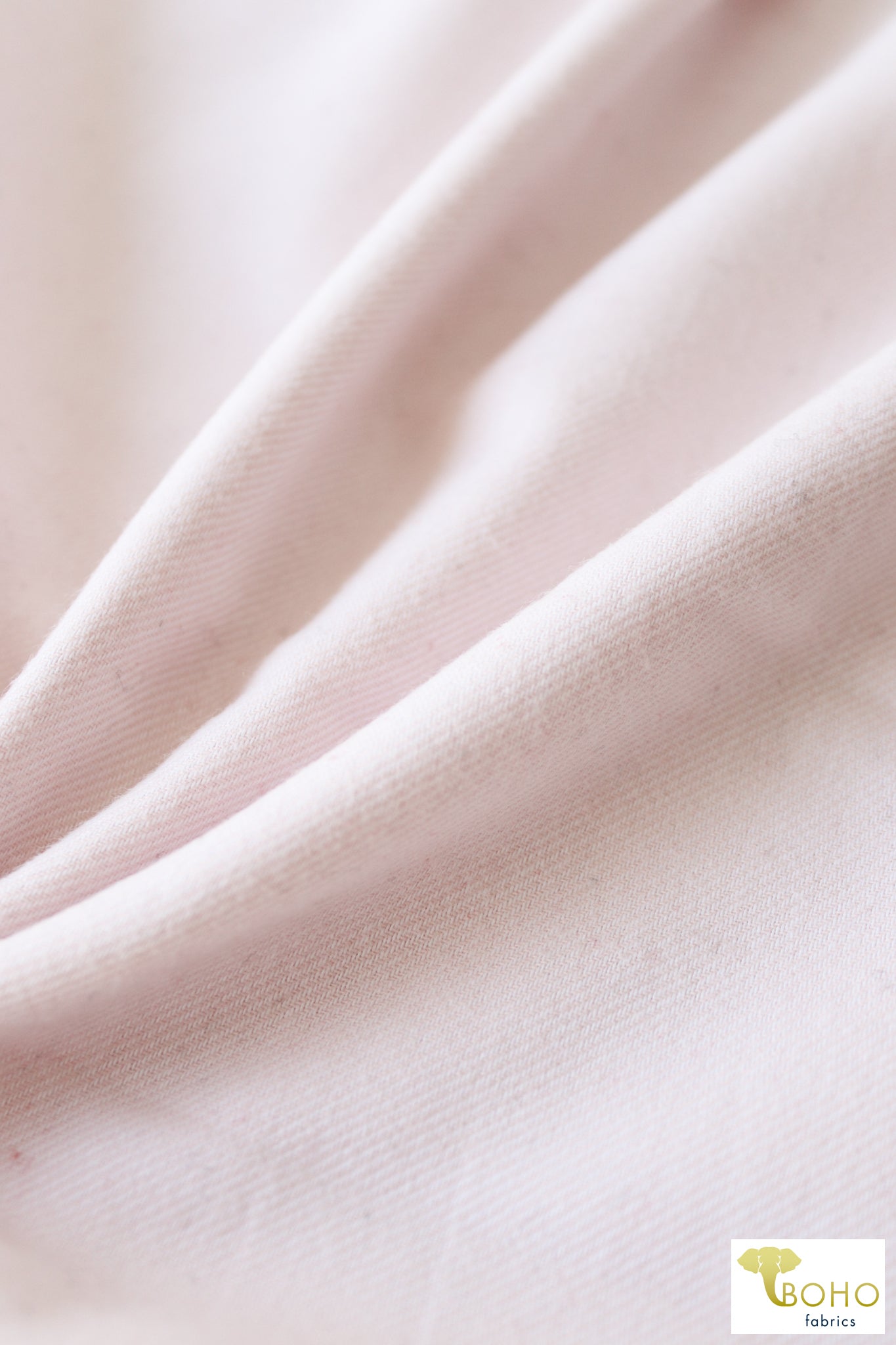 Off-White Brushed Twill, Woven Fabric. WVS-307-WHT - Boho Fabrics