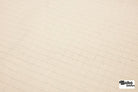 Off White, Grid Print Cotton Twill, Woven Fabric - Boho Fabrics - Twill, Woven