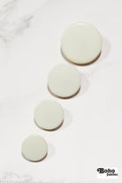 Off - white, Mod Gambit, Shank Button. Available in 15mm, 18mm, 20mm, 25mm - Boho Fabrics - Buttons & Snaps