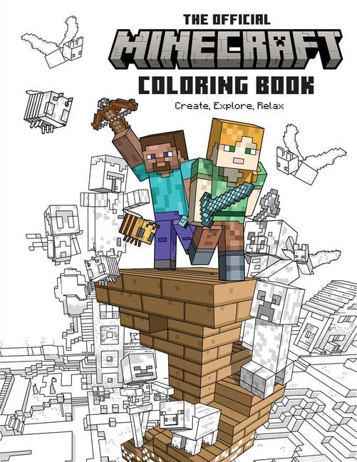 Official Minecraft Coloring Book: Create, Explore, Relax - Boho Fabrics - 