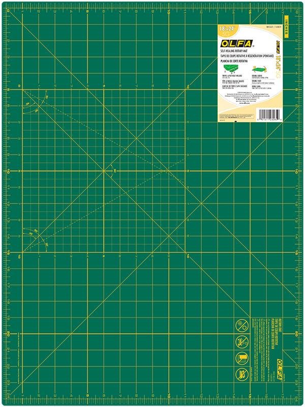 Olfa 18" x 24" Cutting Mat - Boho Fabrics - Cutting Supplies