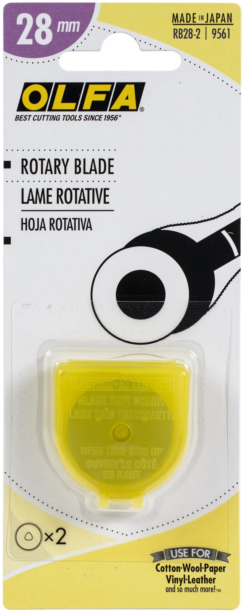 Olfa 28MM Rotary Blade 2ct - Boho Fabrics - Cutting Supplies
