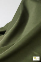 Olive Green, Scuba Knit - Boho Fabrics