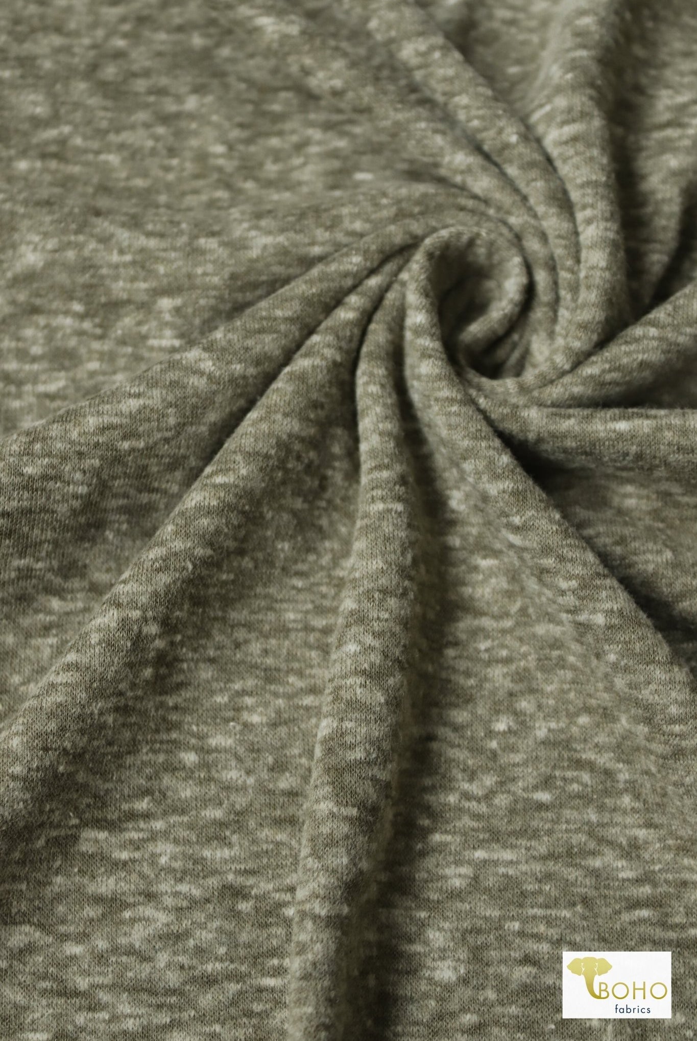 Olive Tri-Blend Jersey, Jersey Knit - Boho Fabrics