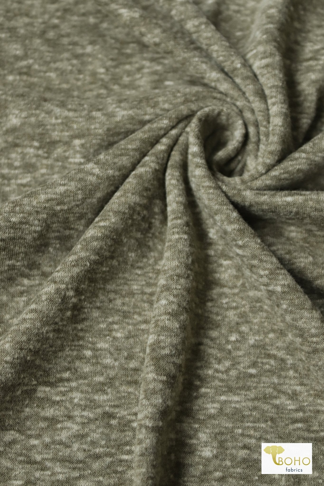 Olive Tri-Blend Jersey, Jersey Knit - Boho Fabrics