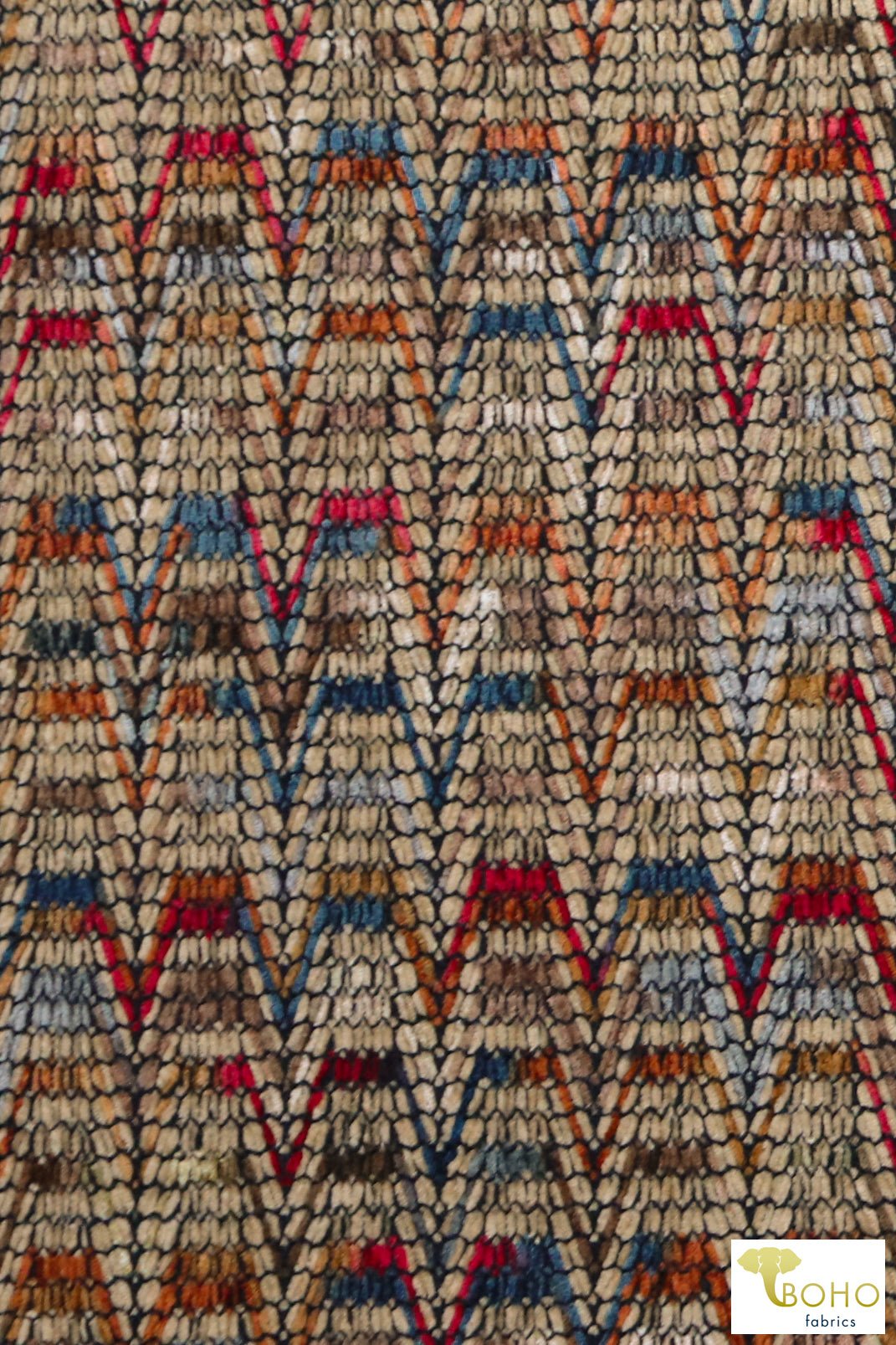 Ombre Plumes, Chenille Smocked Novelty Knit. NOV-103 - Boho Fabrics