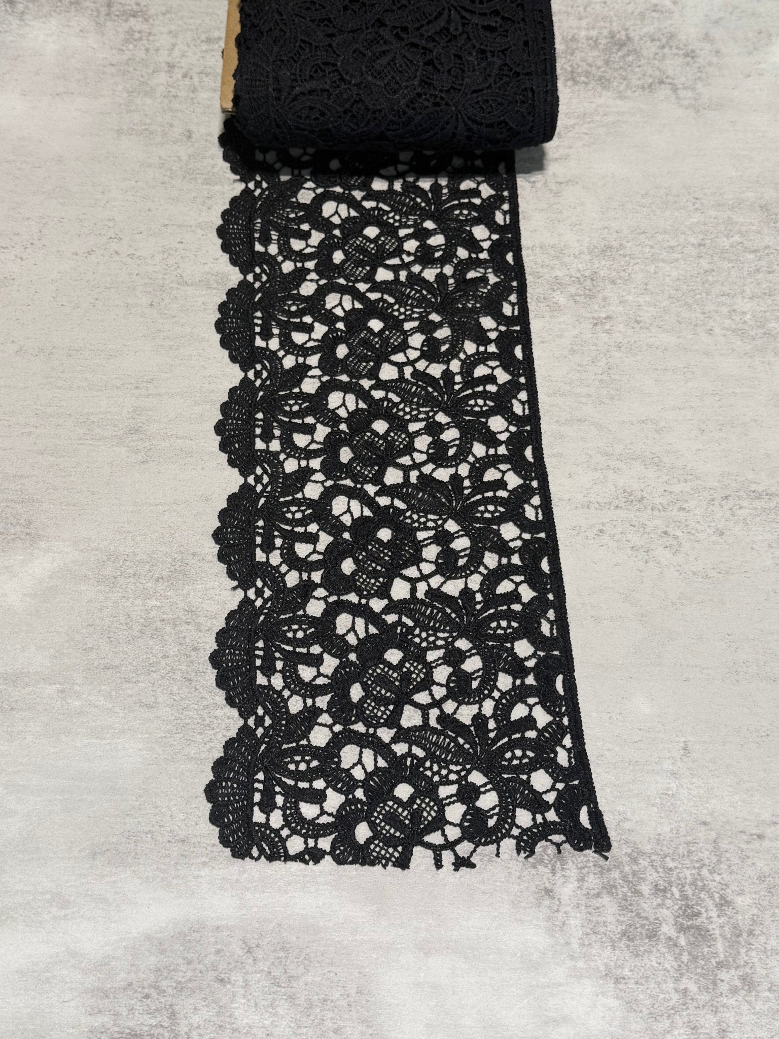 OnyxLuxe Vintage Lace Trim, 5.75” Sold by the Yard (Trim - 188) - Boho Fabrics - Trims