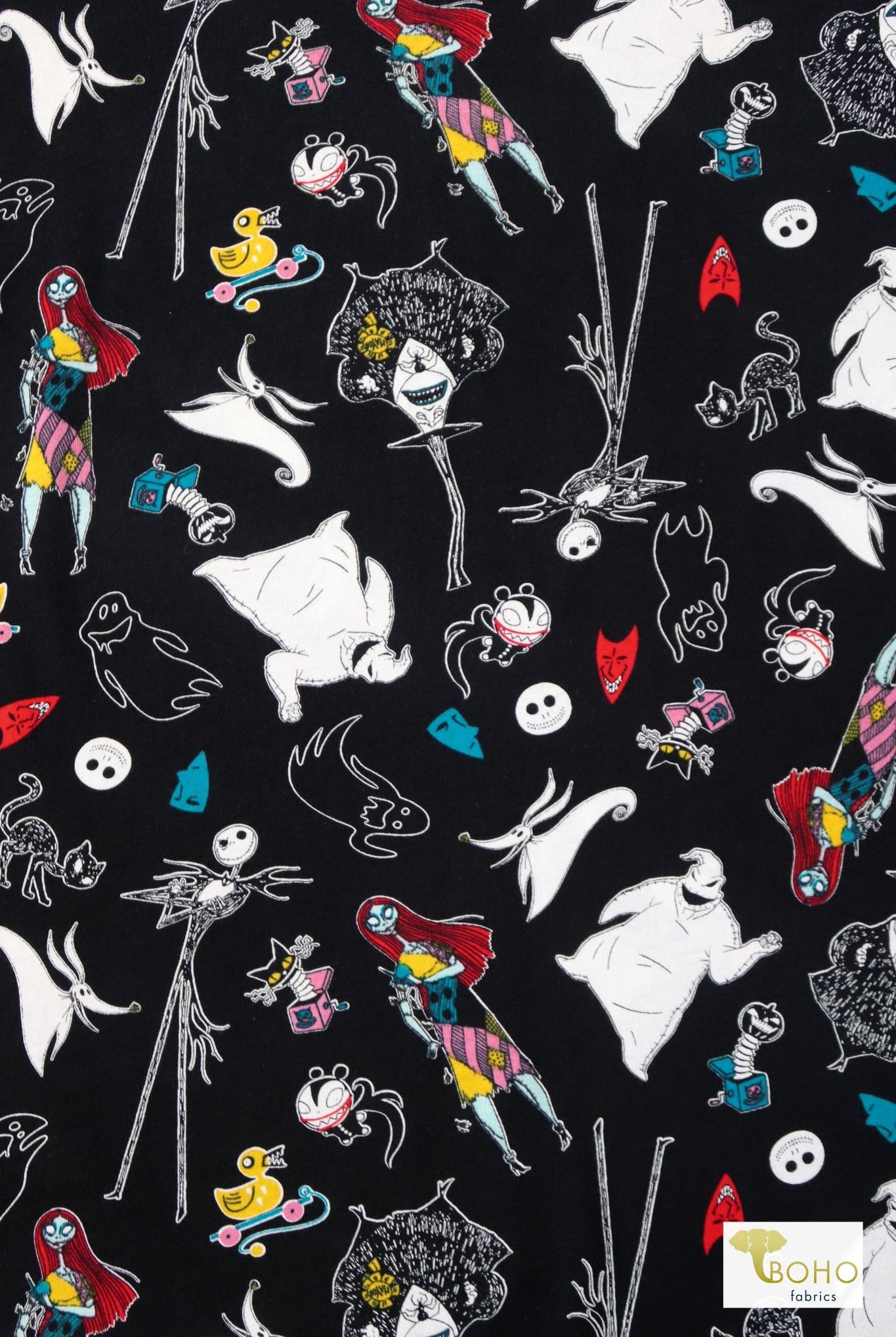 Oogie Nights, Combed Cotton Jersey Print - Boho Fabrics