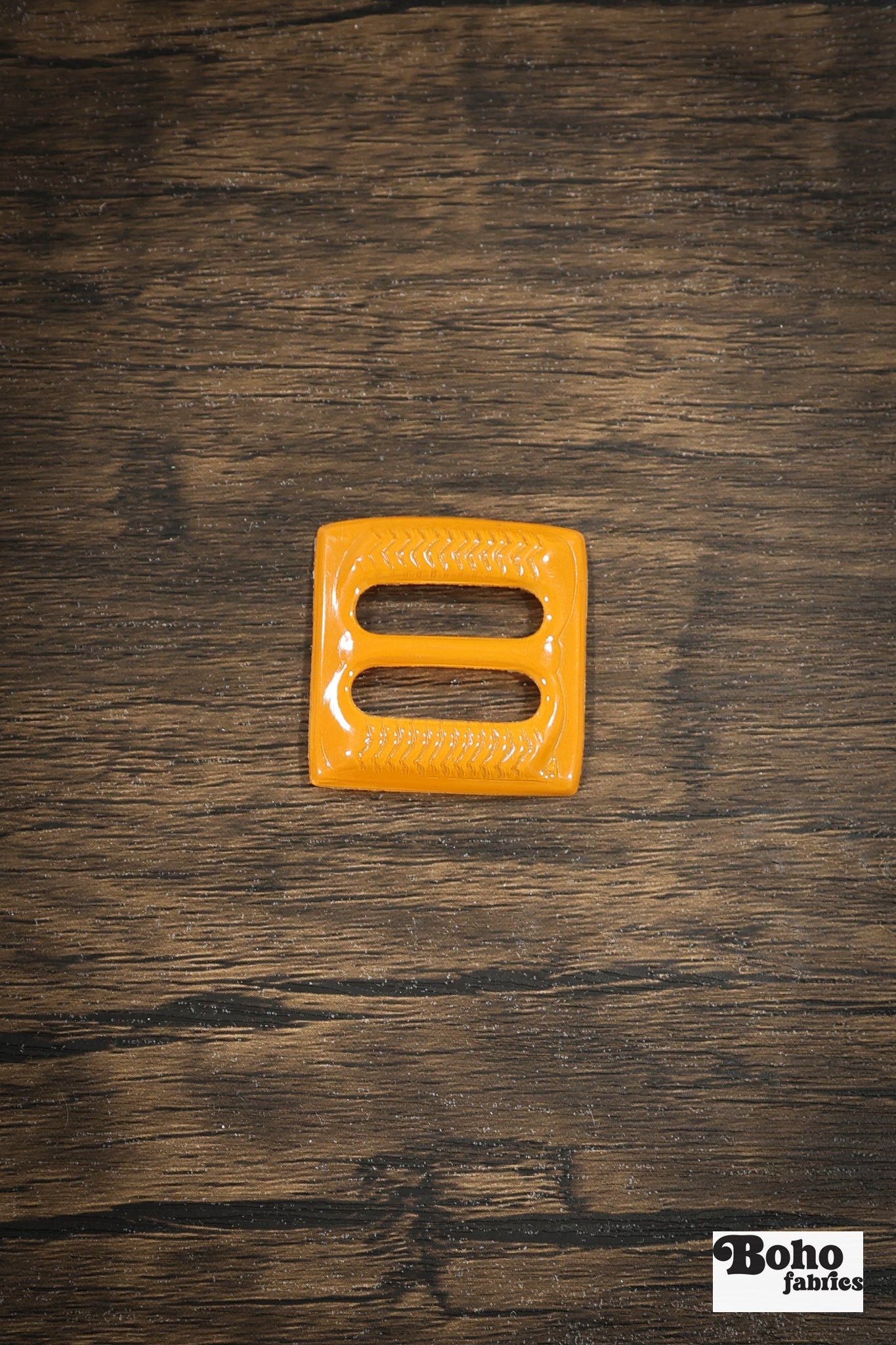 Orange Double – Vintage Plastic Slide Buckle | Set of 4 - Boho Fabrics - Buckles & Slides