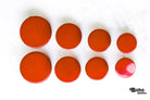 Orange, Mod Gambit, Shank Button. Available in 15mm, 18mm, 20mm, 25mm - Boho Fabrics - Buttons & Snaps