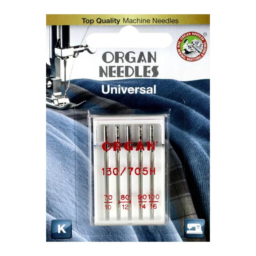Organ Assorted Universal Needles (130/705H) - Boho Fabrics - Sewing Needles