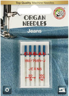 Organ Jeans Needle 5pk Assorted Sizes 90-100 - Boho Fabrics - Sewing Needles