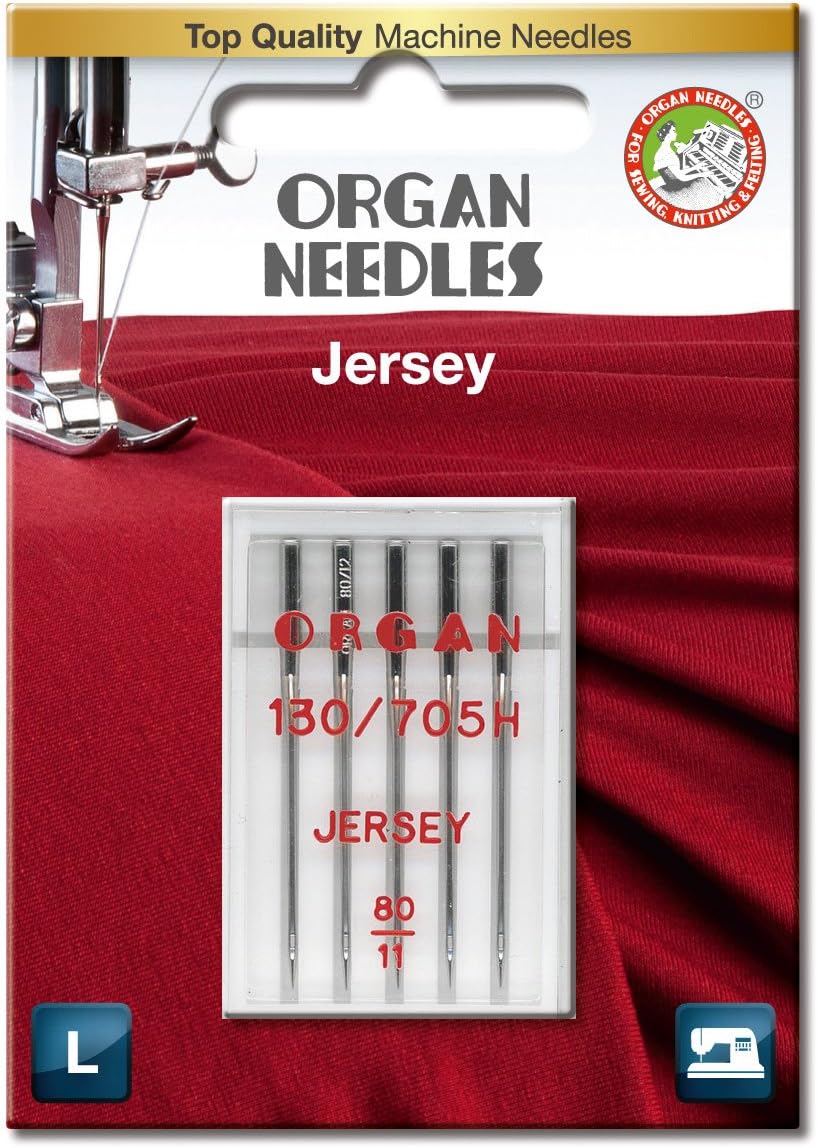 Organ Jersey Needle 80/12 5pk - Boho Fabrics - Sewing Needles