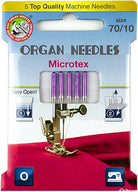 Organ Microtex Needle Size 70 - Boho Fabrics - Sewing Needles