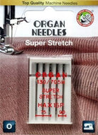 Organ Super Stretch Assorted Sizes 5pk - Boho Fabrics - Sewing Needles