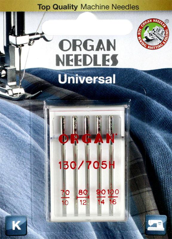 Organ Universal Needles 5pk Assorted Sizes 70-100 - Boho Fabrics - Sewing Needles