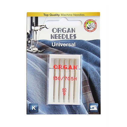 Organ Universal Size 80/12 Needles 5pk - Boho Fabrics - Sewing Needles