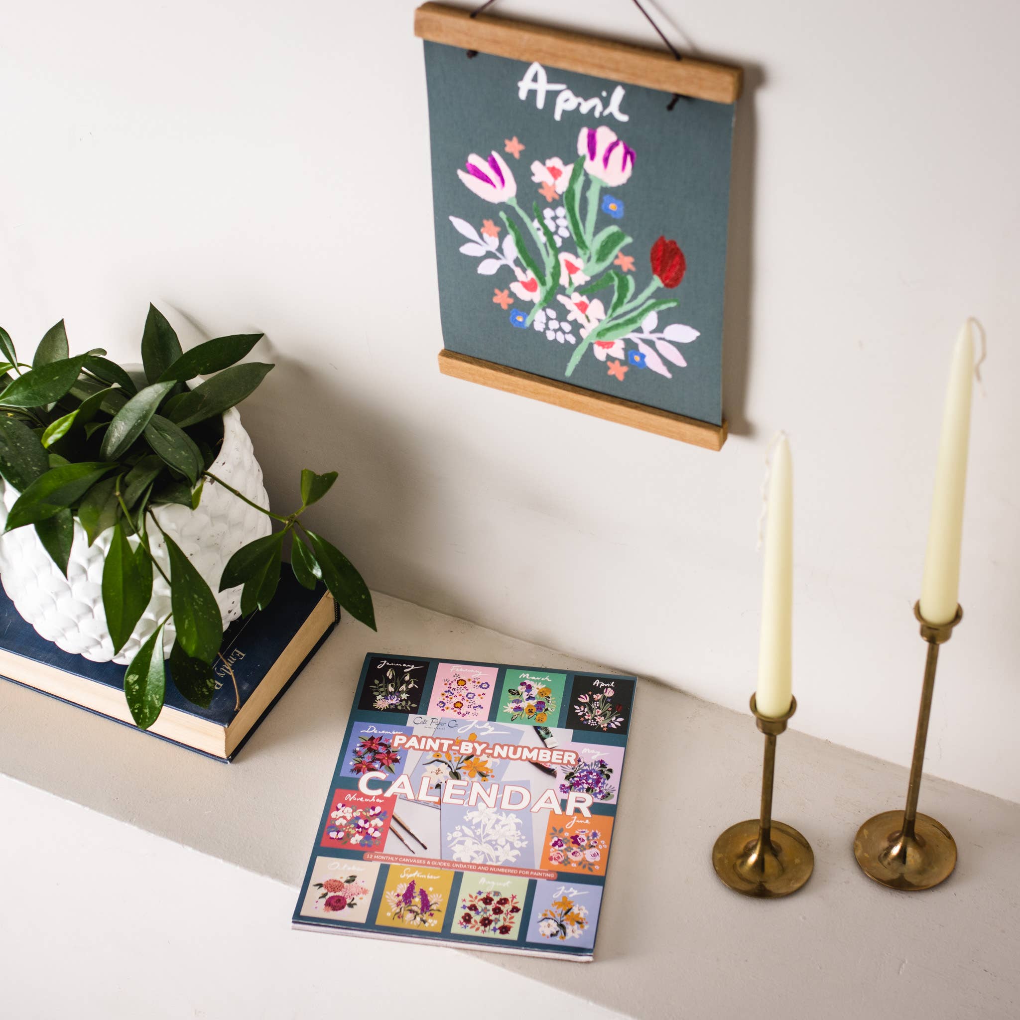 Paint - by - Number Calendar Kit - Boho Fabrics - 