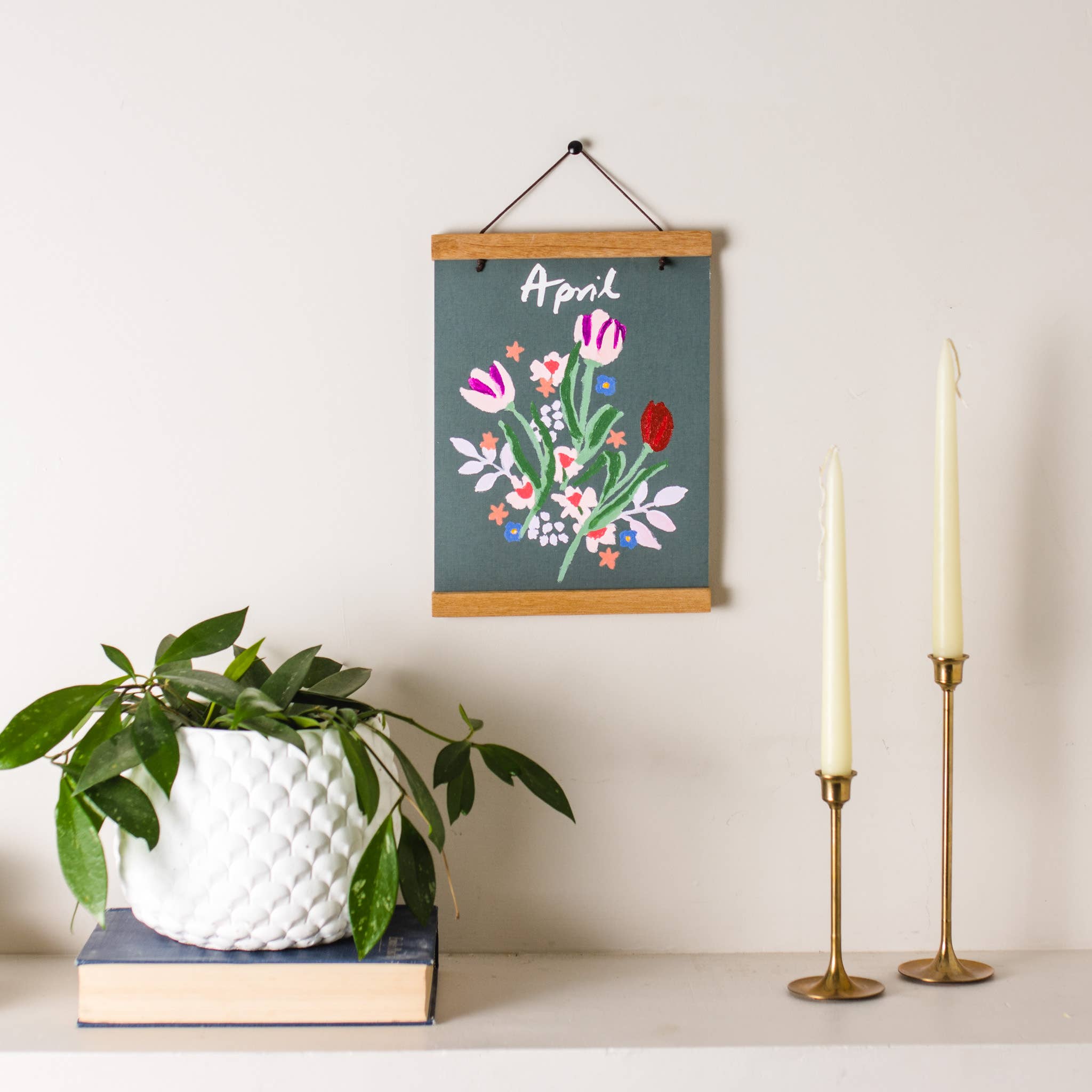 Paint - by - Number Calendar Kit - Boho Fabrics - 