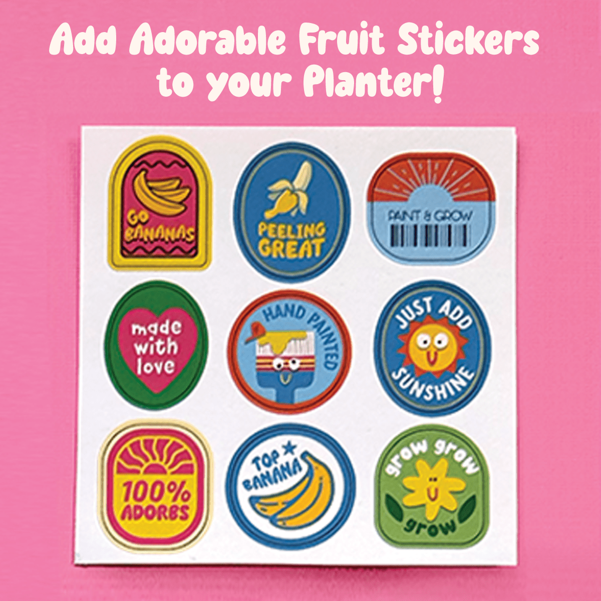 Paint & Grow - Banana - Boho Fabrics - Art & Craft Kits