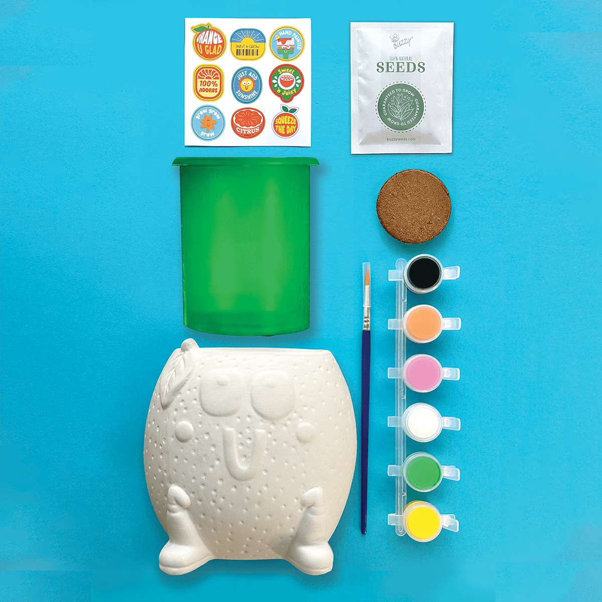 Paint & Grow - Orange - Boho Fabrics - Art & Craft Kits