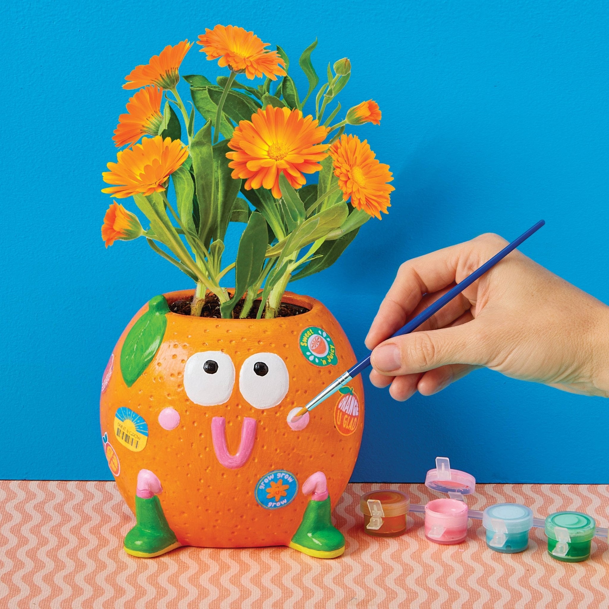 Paint & Grow - Orange - Boho Fabrics - Art & Craft Kits