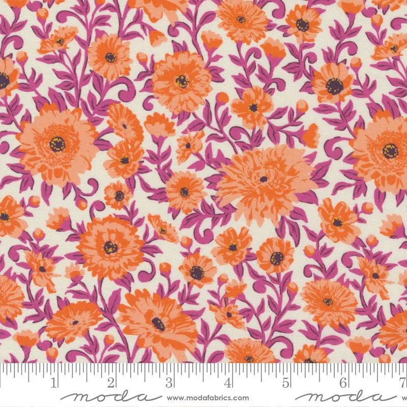 Paisley Rose Ivory Clementine 11882 11 Moda 1 - Boho Fabrics - Quilting Cotton, Woven