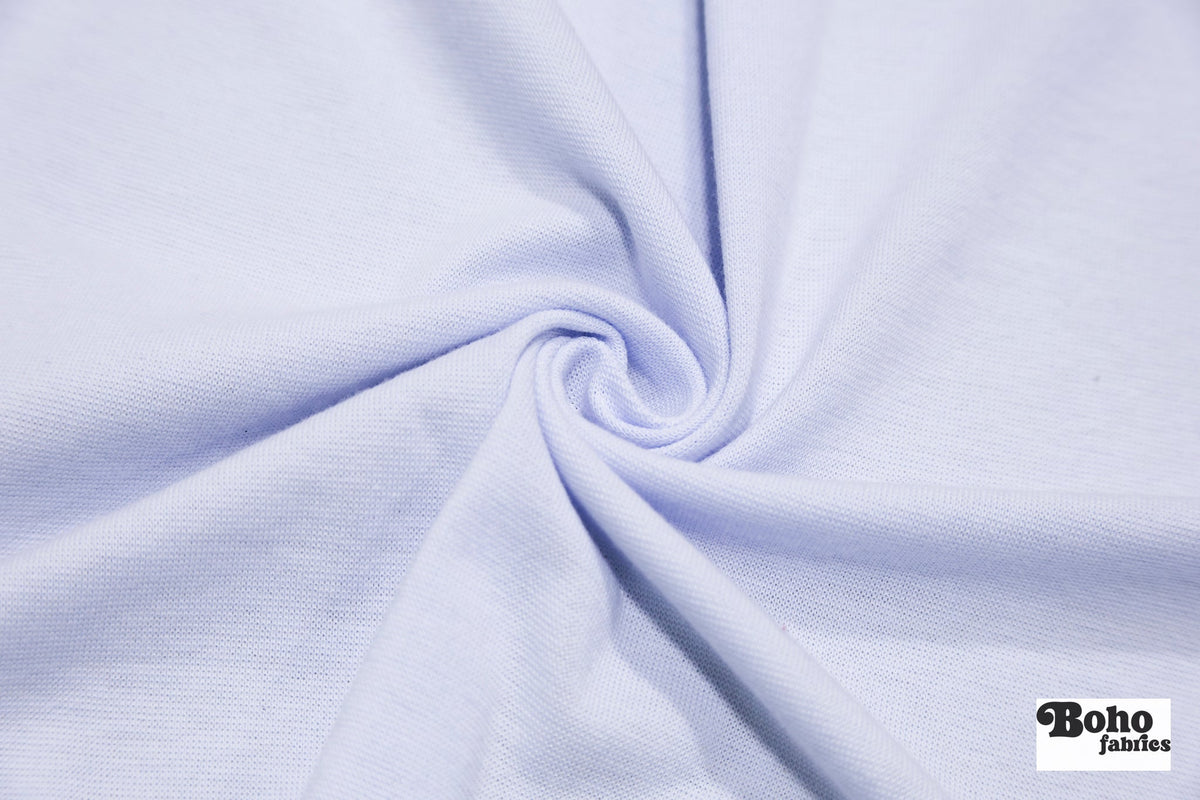 Pale Periwinkle, Ponte Knit Fabric - Boho Fabrics - Ponte Solid, Knit Fabric