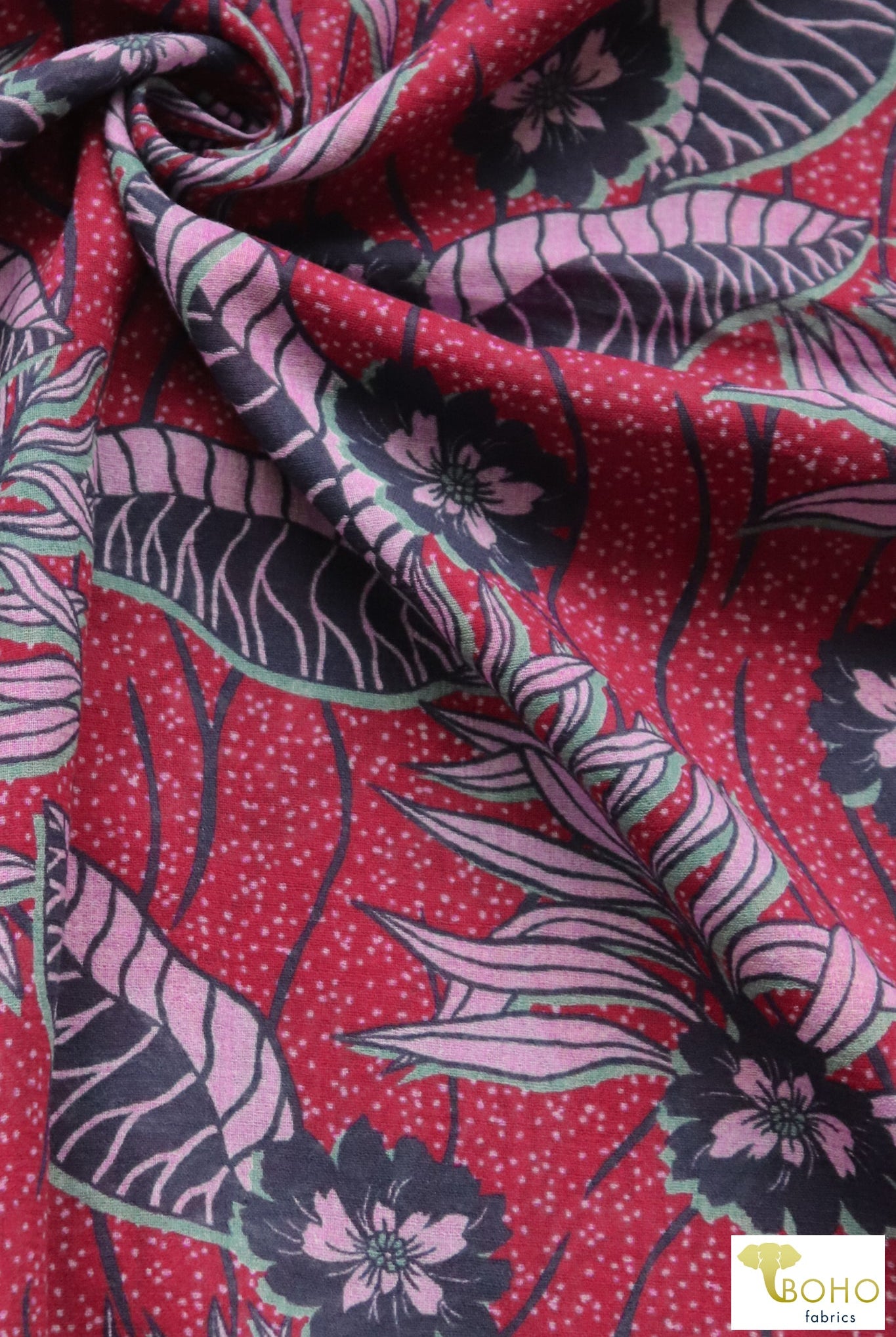 Palm Batik, Cotton Woven. WVP-255 - Boho Fabrics
