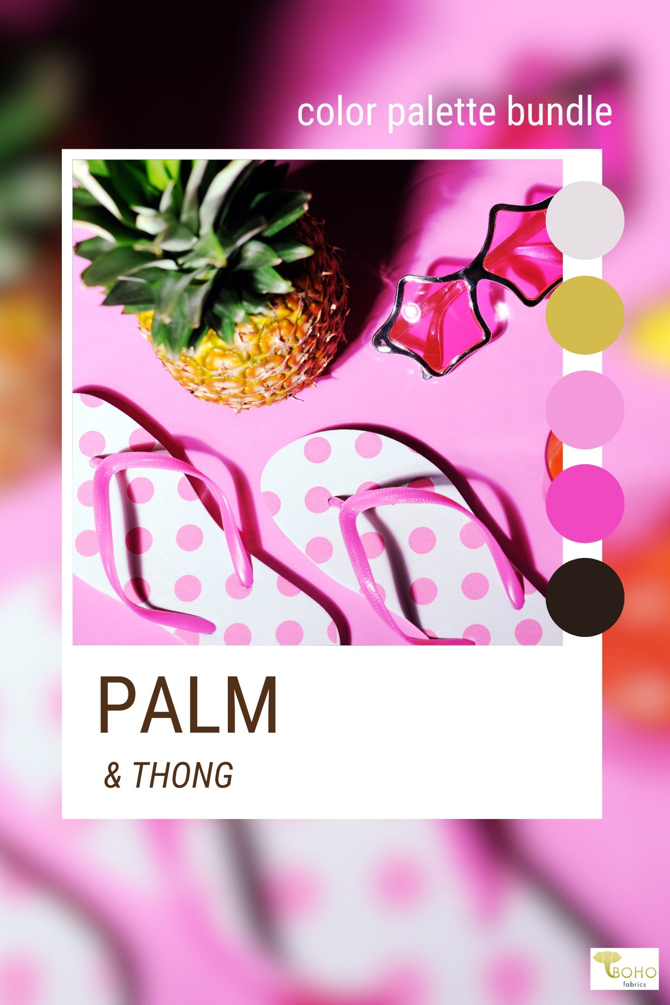 Palm & Thong, Mystery Color Palette Box. - Boho Fabrics - Fabric Bundles