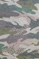 Pastel Animal Camo, Printed Brushed Sweater Knit - Boho Fabrics