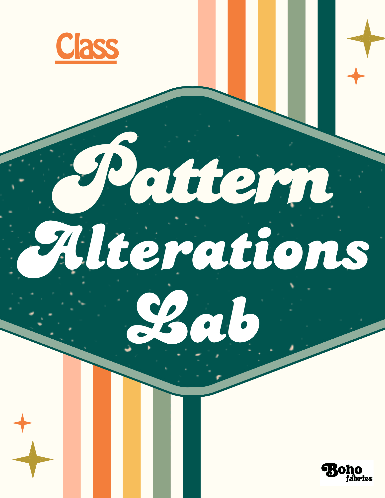 Pattern Alterations Lab: Solving Common Fit Issues with Stephanie Parks - Boho Fabrics - Event
